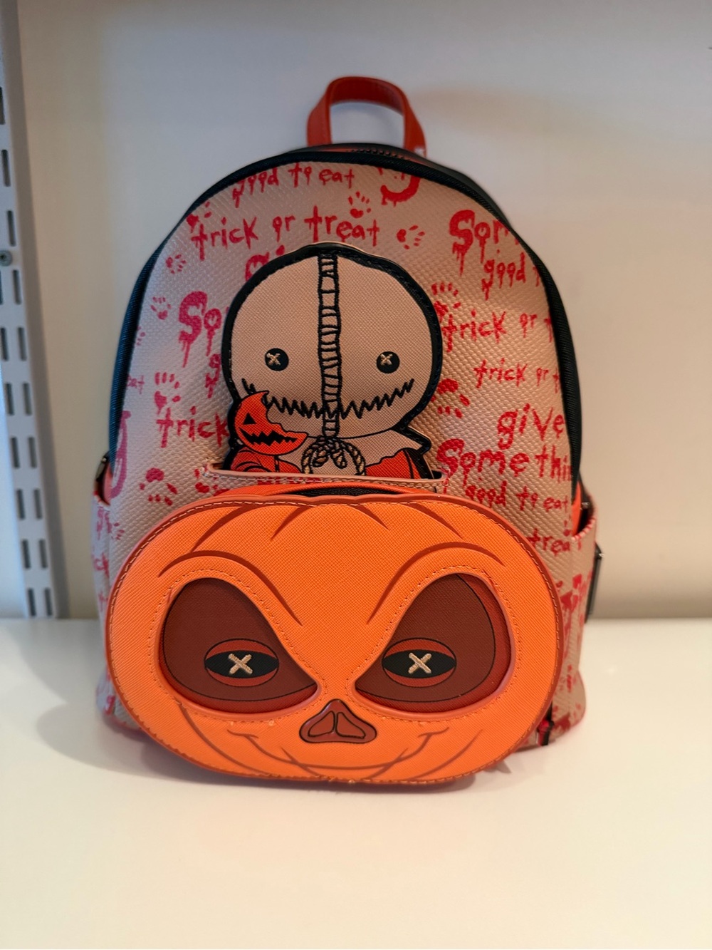 Loungefly Halloween Pumpkin Mini Backpack - Orange & Red